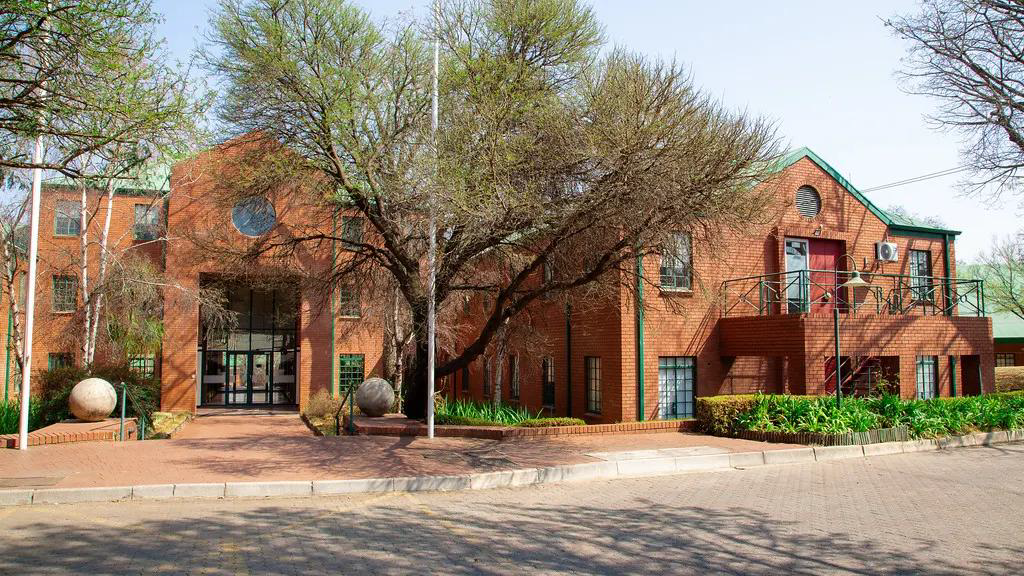 Front entrance building view at African Leadership Academy
