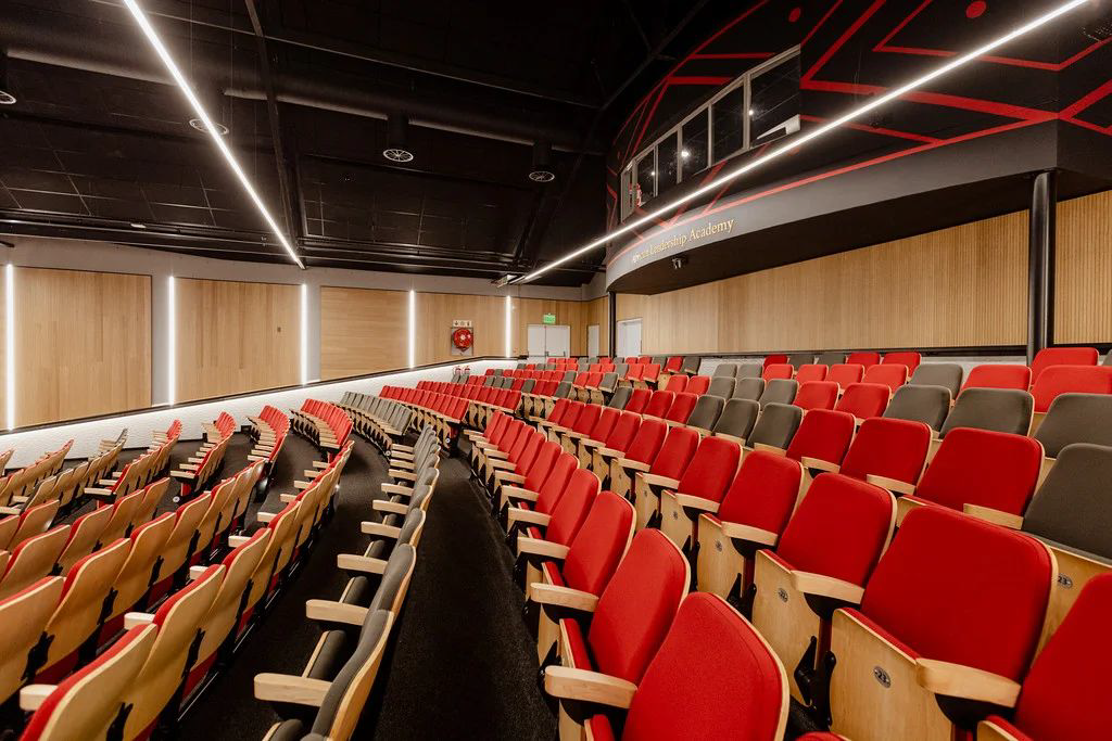 Side seating view inside the auditorium